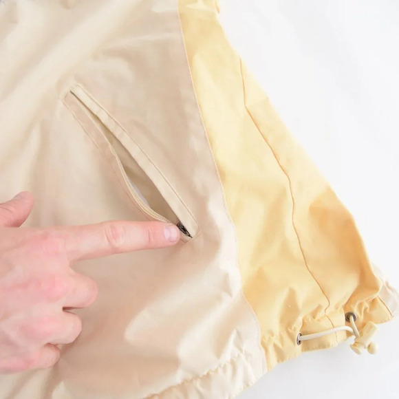 Vintage Cheneral Yellow Reversible Embroidered San Francisco Hooded Coat S - Picture 13 of 14